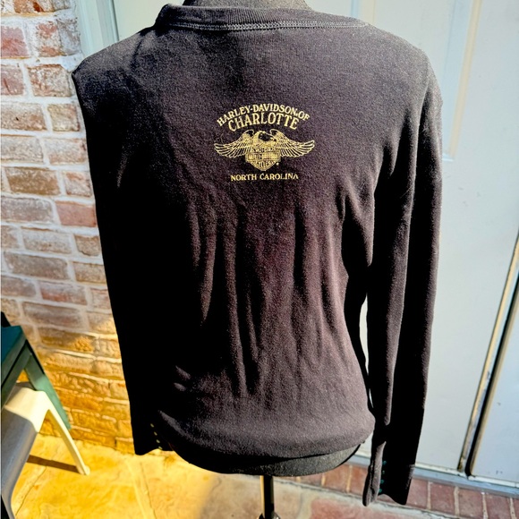 Harley-Davidson, Long Sleeve, Black, Top, Size Large - Picture 2 of 5